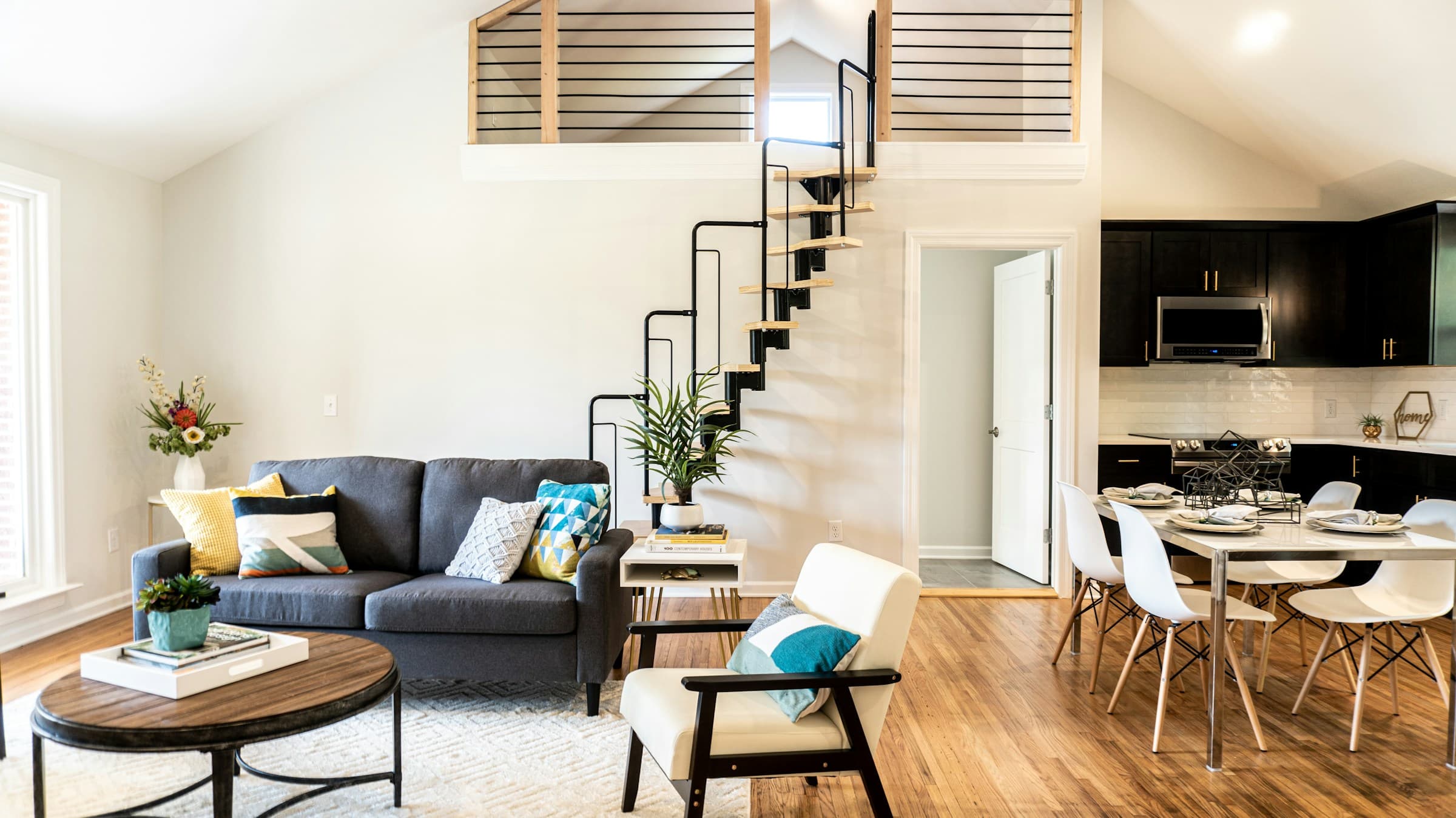 Hosts greeting a bachelorette party at a Nashville Airbnb